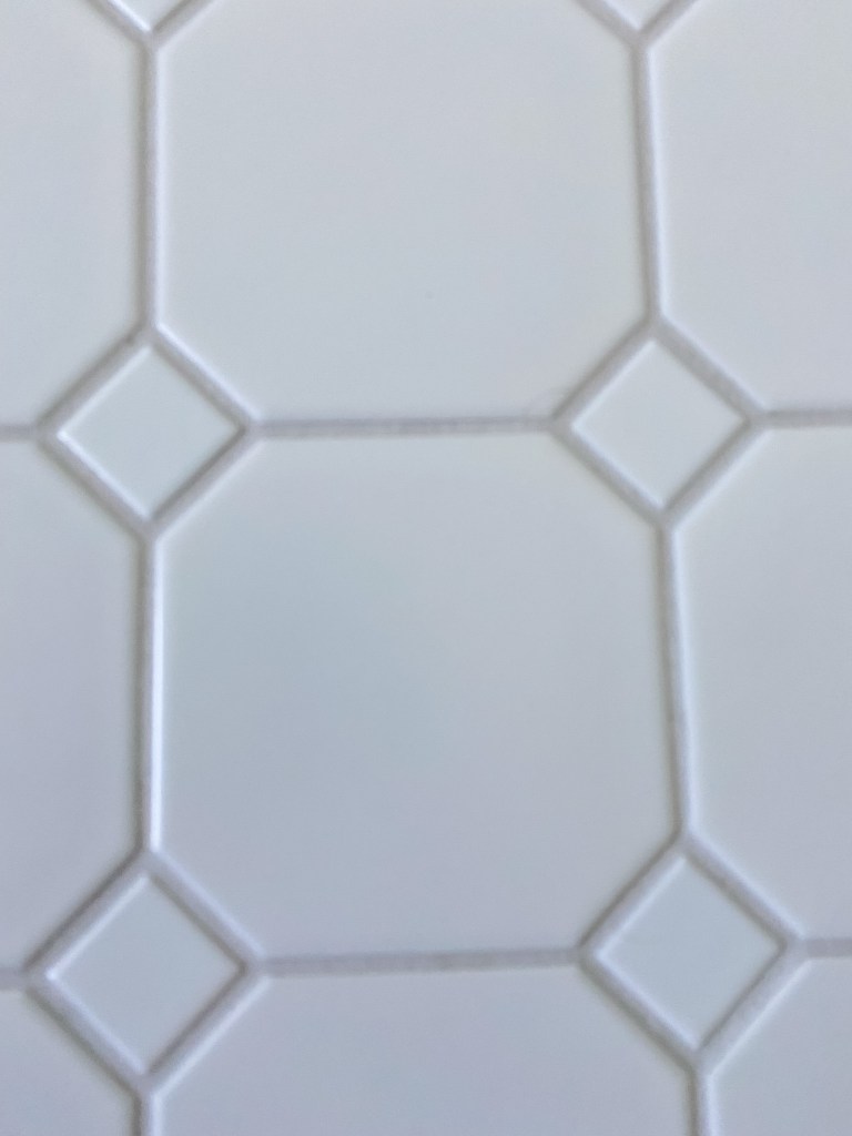 white floor tile