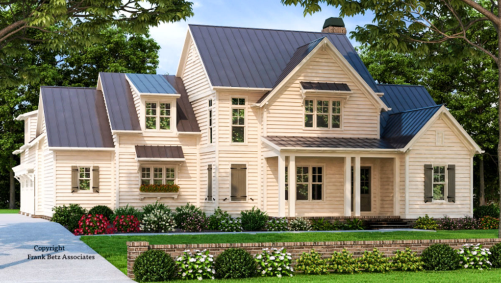 Plan 710193BTZ Modern Farmhouse Plan with Second Floor Teen Suite from Architectural Designs 