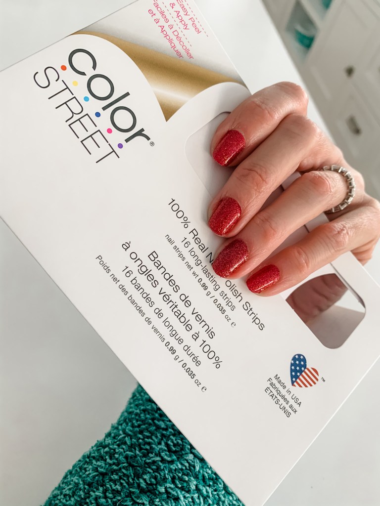 color street nails in red