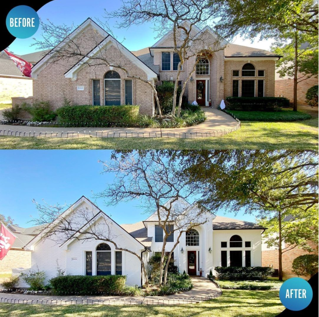 painted brick transformation