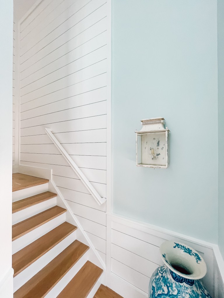 shiplap in a stairway