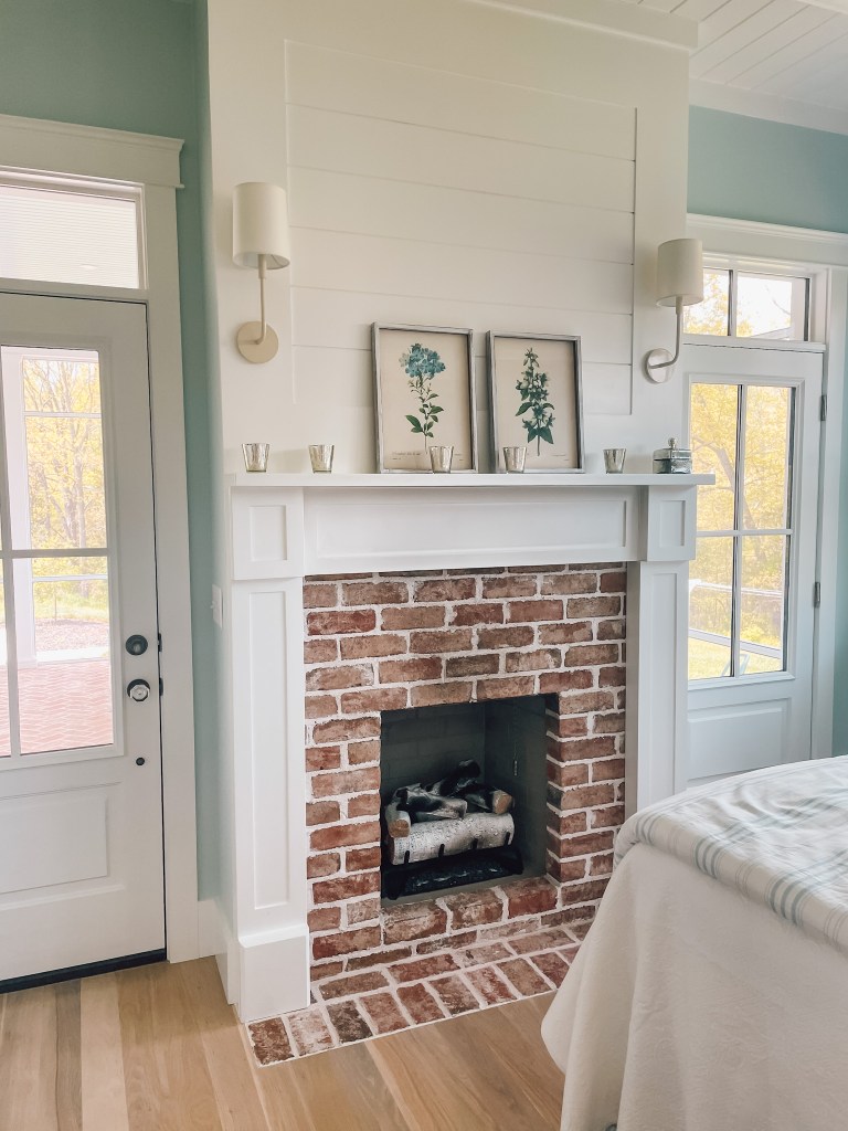 shiplap over the fireplace