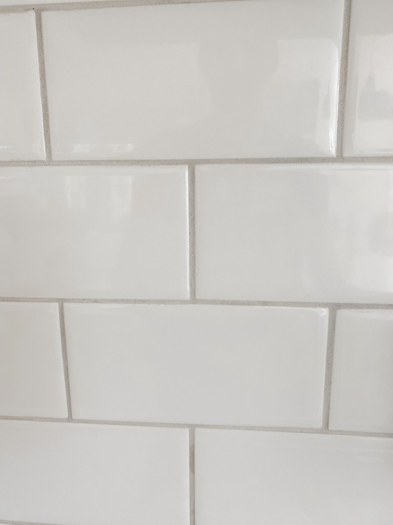 white subway tile