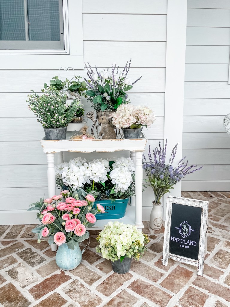 faux flowers outdoor
