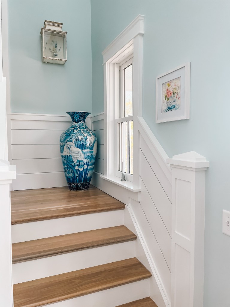 shiplap in a stairway