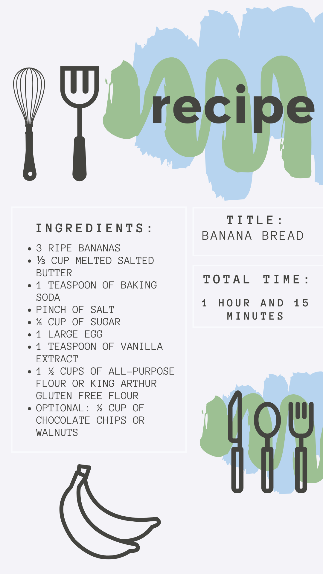 how to make gluten free banana bread