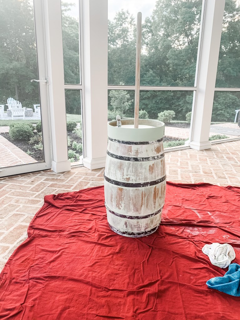 refinishing a butter churn