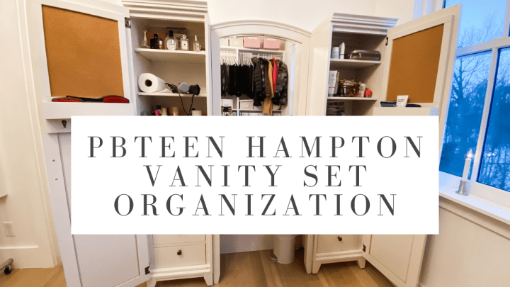 PBteen Hampton Vanity Set Organization
